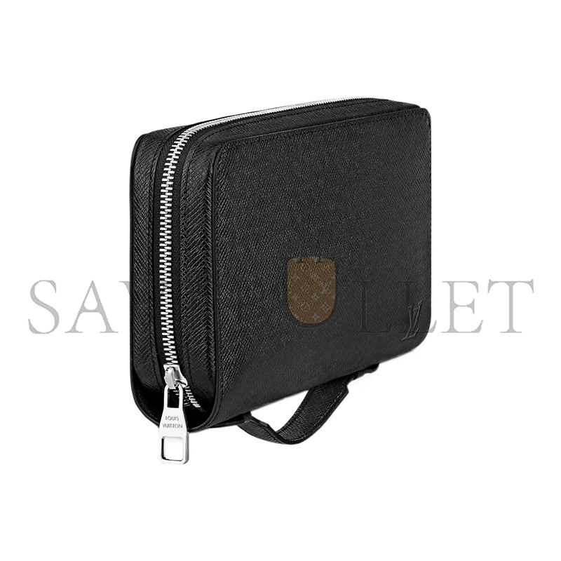 LOUIS VUITTON BLACK DAMIER MASTER INFINI ZIPPY XL N41503 (22*13.5*4cm)